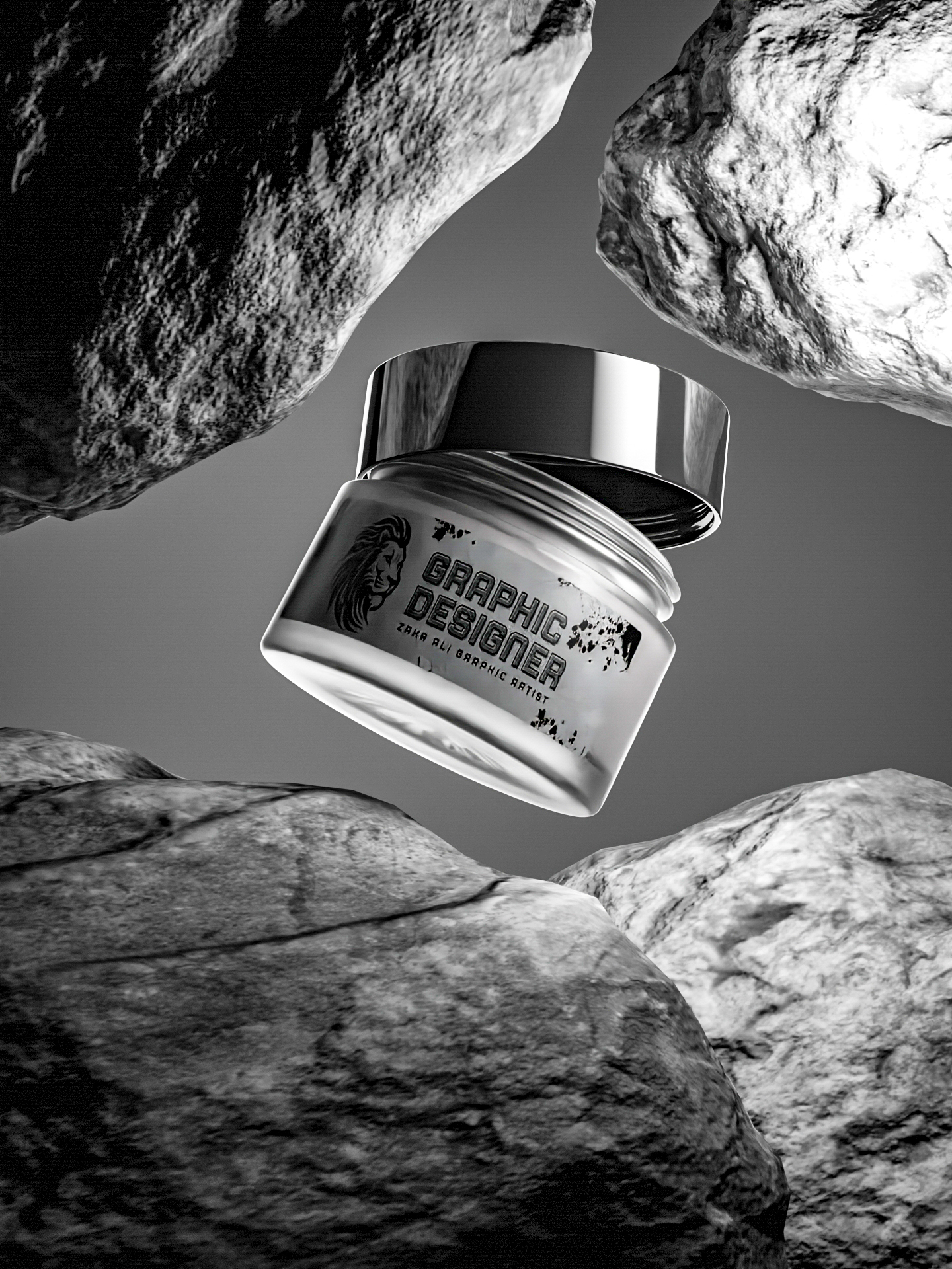 3D Cream Jar Modeling 